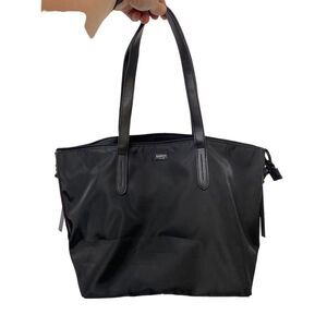 Botkier Black Nylon Tote with Pewter Zipper Details
